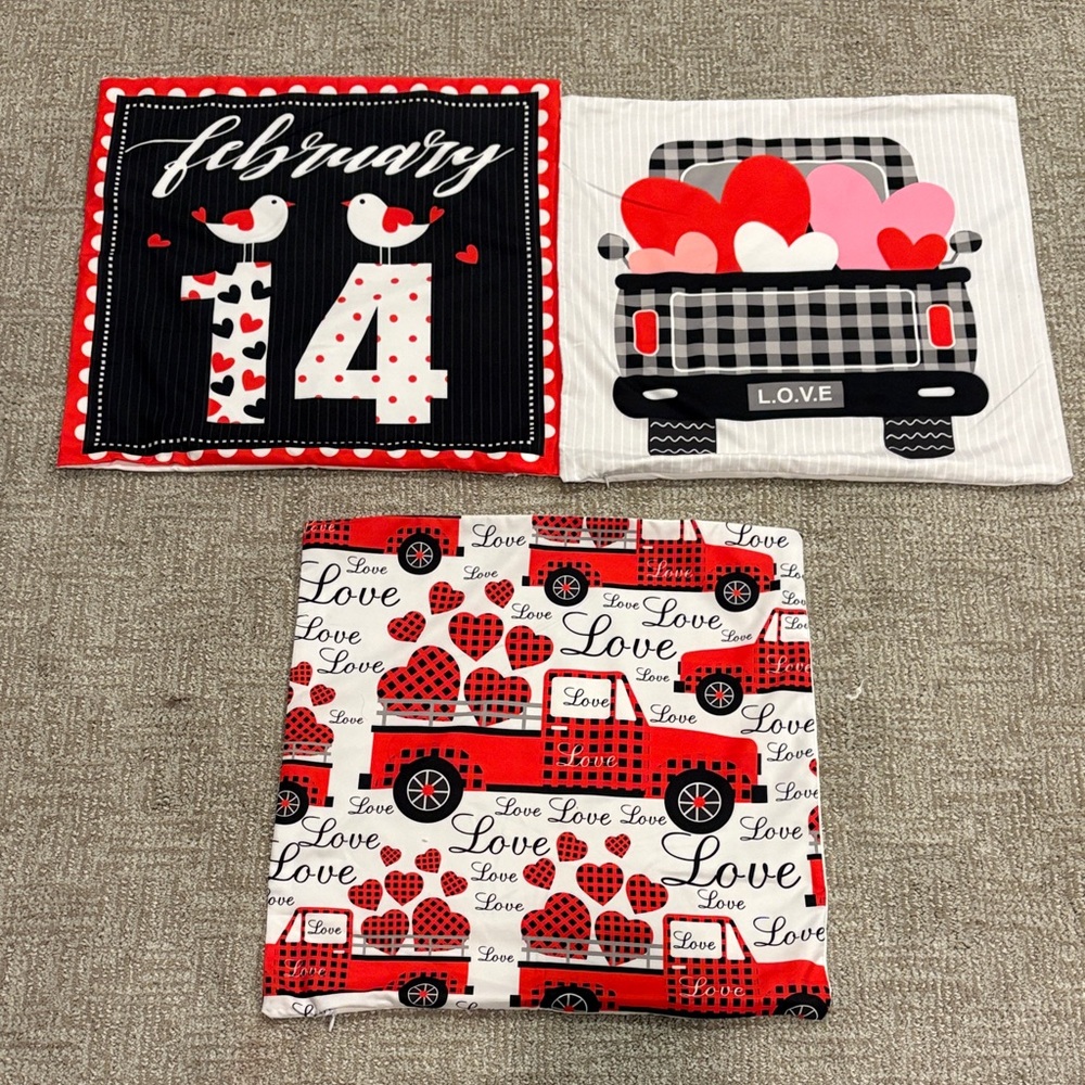 Valentine's Day Themed Pillow Covers
